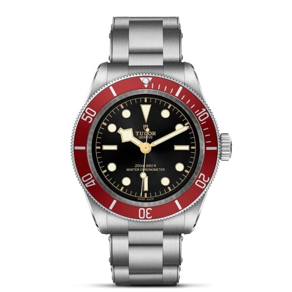 TUDOR Black Bay Boîtier en acier 41 mm Bracelet en acier à trois mailles