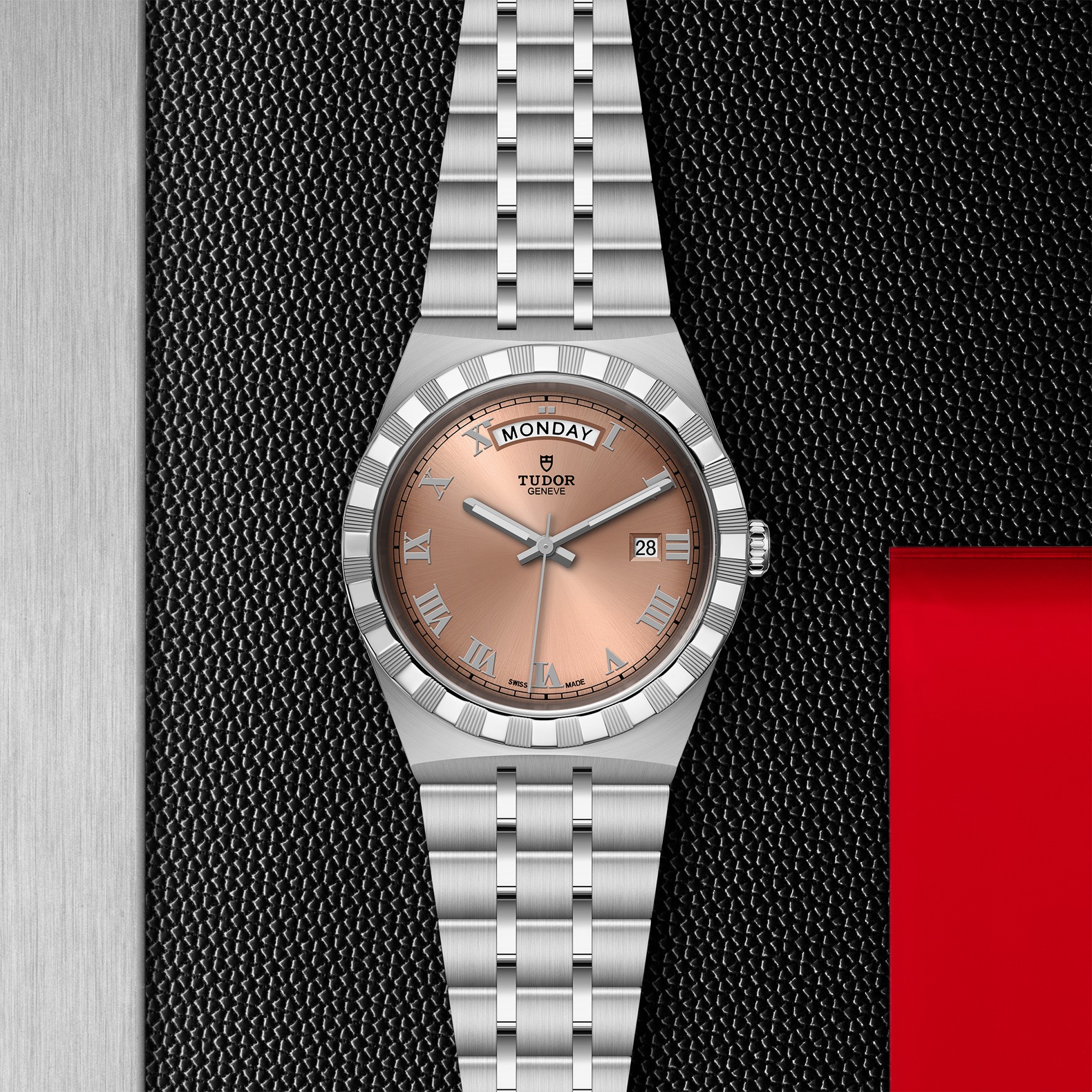 TUDOR Royal Boîtier en acier 41 mm Cadran saumon – Image 4