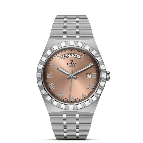 TUDOR Royal Boîtier en acier 41 mm Cadran saumon