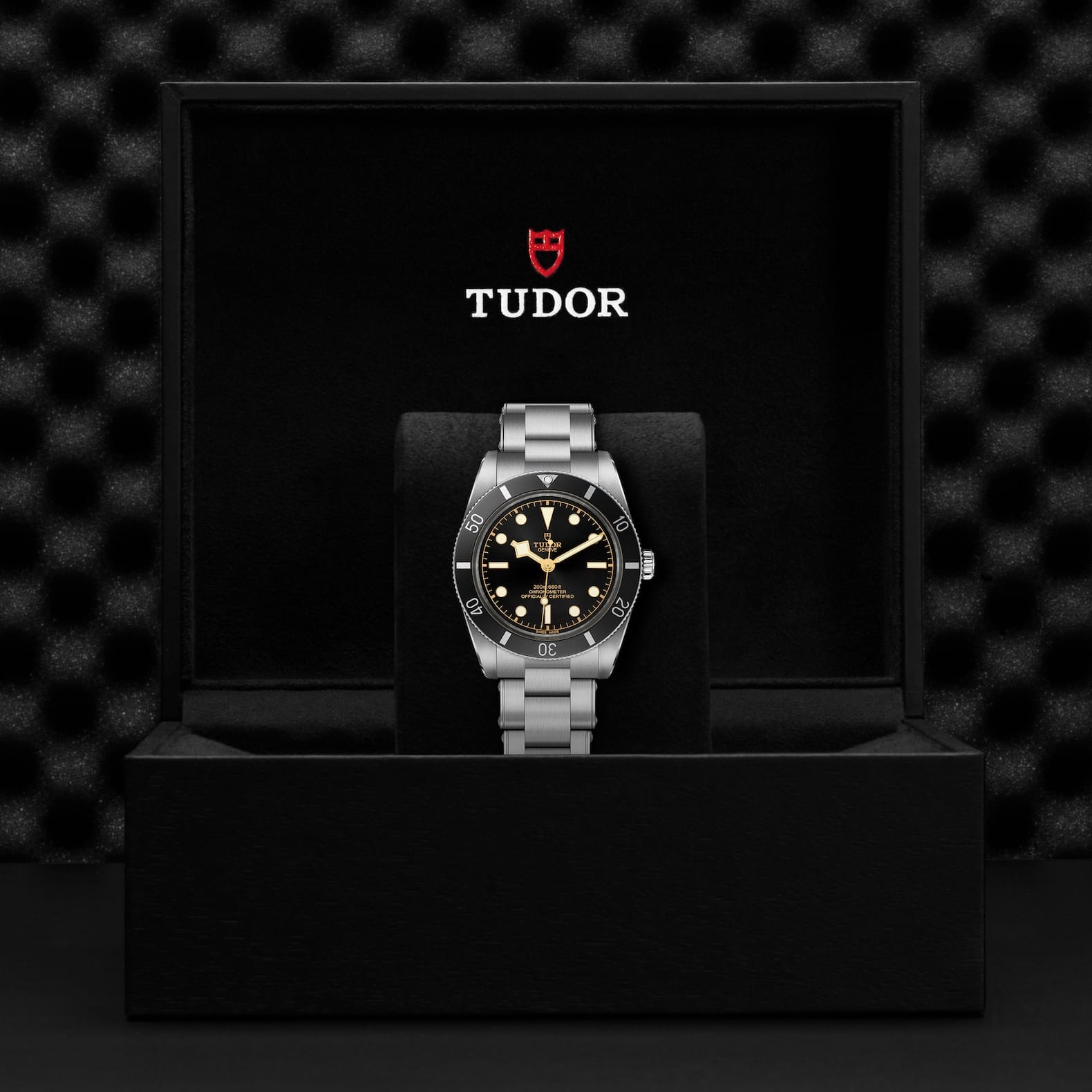 TUDOR Black Bay 54 Boîtier en acier 37 mm Bracelet en acier inoxydable à trois mailles avec finition polie et satinée – Image 4