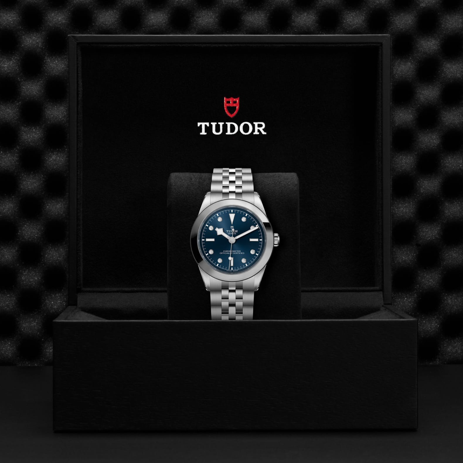 TUDOR Black Bay 39 Boîtier en acier 39 mm Bracelet en acier Cadran Bleu avec 8 diamants – Image 2