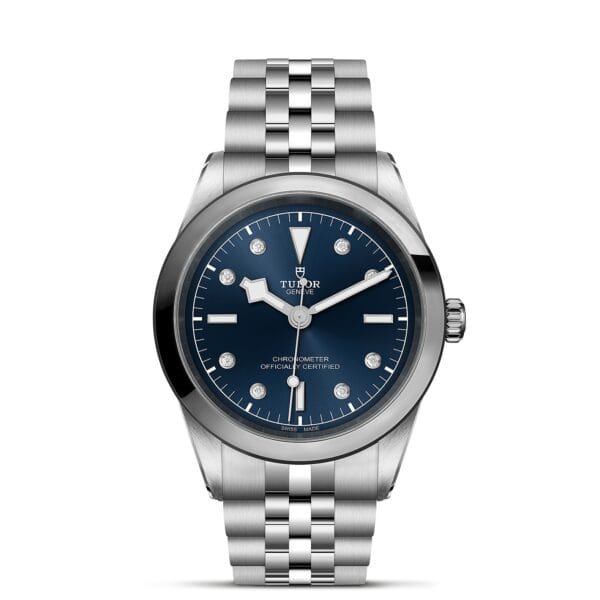 TUDOR Black Bay 41 Boîtier en acier 41 mm Bracelet en acier Cadran Bleu avec 8 diamants
