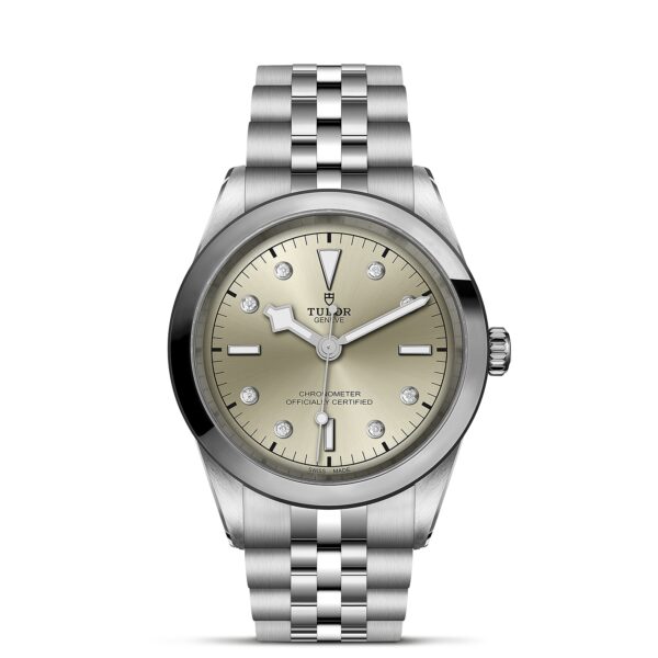 TUDOR Black Bay 41 Boîtier en acier 41 mm Bracelet en acier Cadran champagne clair avec 8 diamants