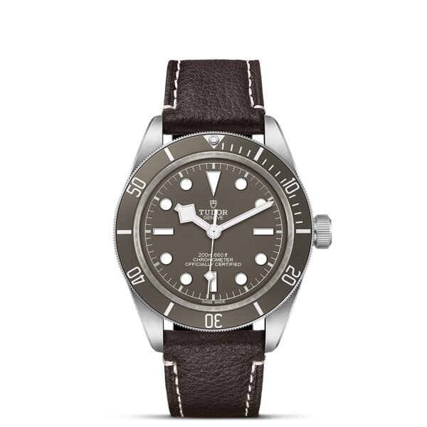 TUDOR Black Bay 58 925 Boîtier en argent 39 mm Bracelet en cuir brun