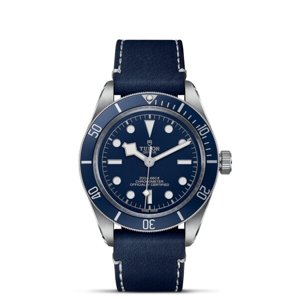 TUDOR Black Bay 58 Boîtier en acier 39 mm Bracelet soft touch bleu Cadran Bleu