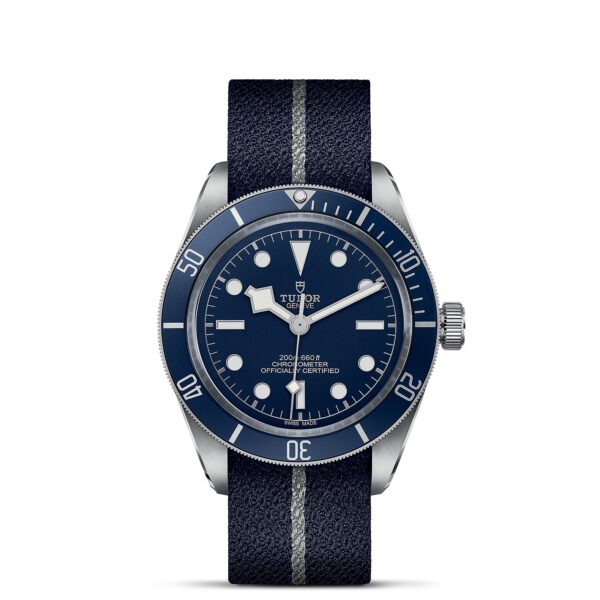 TUDOR Black Bay 58 Boîtier en acier 39 mm Bracelet en tissu bleu Cadran Bleu