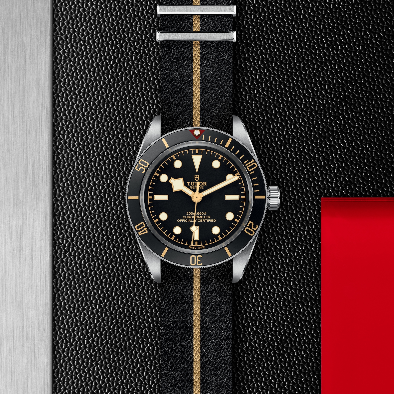 TUDOR Black Bay 58 Boîtier en acier 39 mm Bracelet en tissu Cadran Noir – Image 4