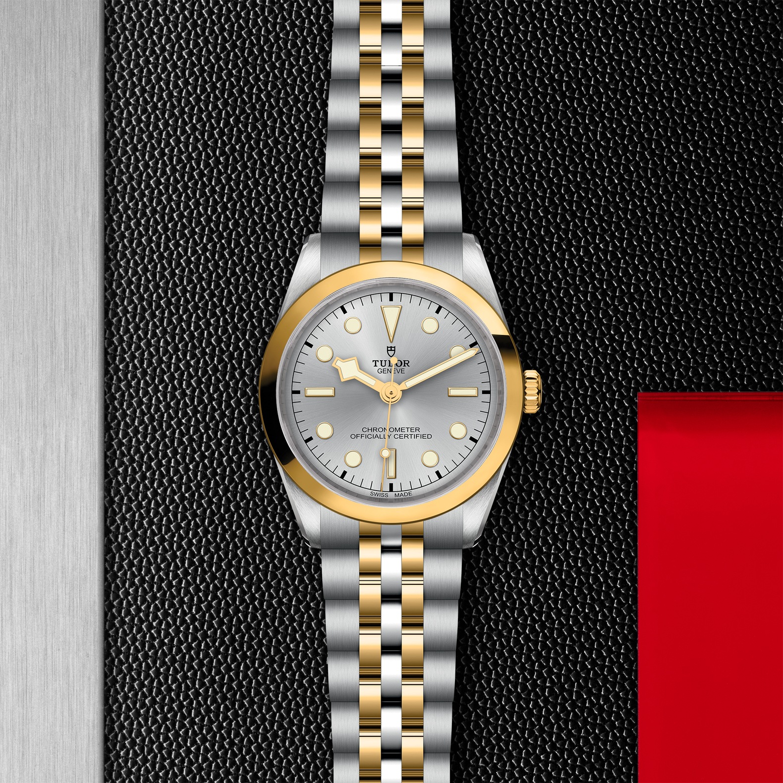 TUDOR Black Bay 36 S&G Boîtier en acier 36 mm Bracelet en acier et or jaune Cadran Argenté – Image 2