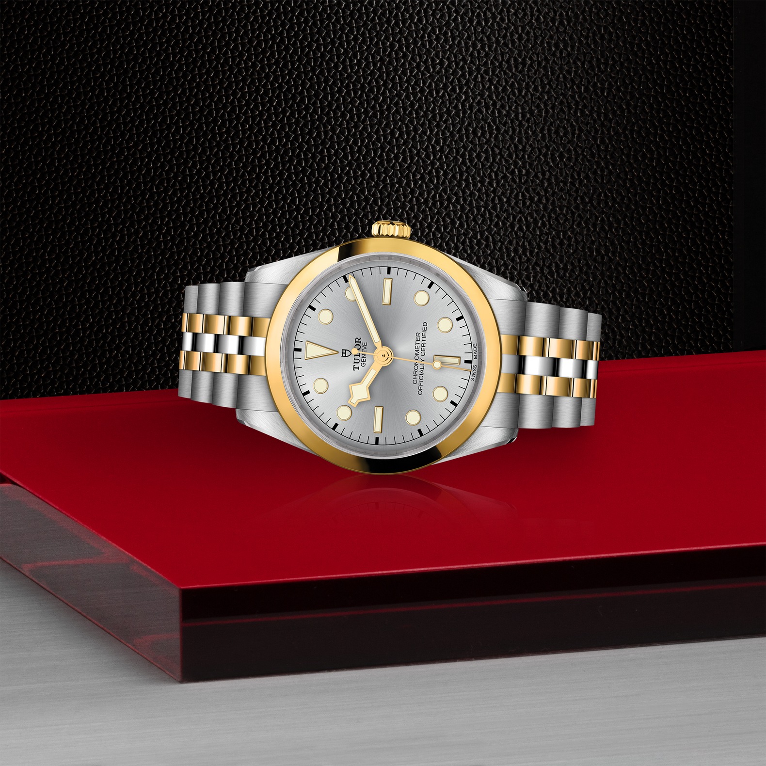 TUDOR Black Bay 36 S&G Boîtier en acier 36 mm Bracelet en acier et or jaune Cadran Argenté – Image 3