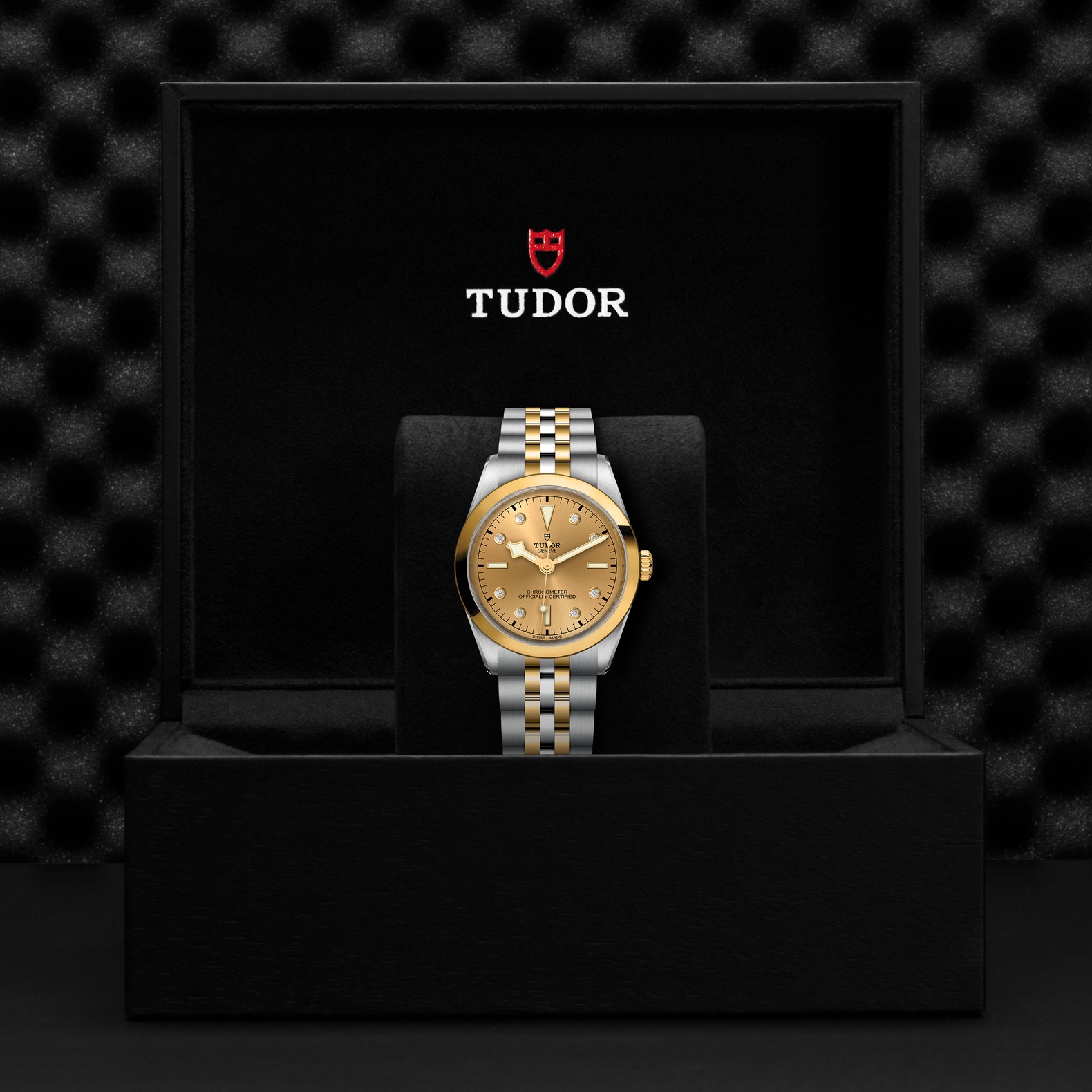 TUDOR Black Bay 36 S&G Boîtier en acier 36 mm Bracelet en acier et or jaune Cadran Champagne avec index diamants – Image 2