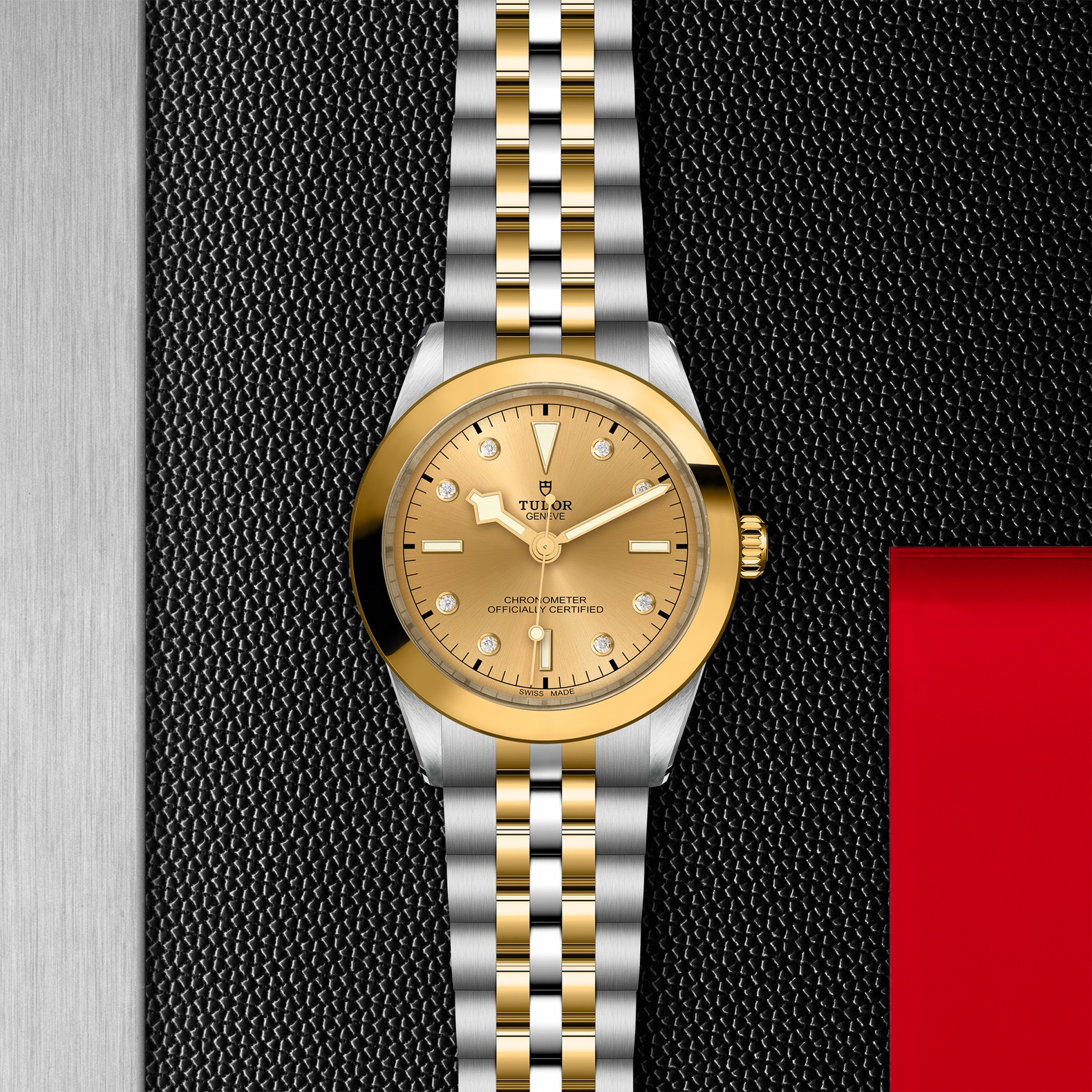 TUDOR Black Bay 39 S&G Boîtier en acier 39 mm Bracelet en acier et or jaune Cadran Champagne avec index diamants – Image 4