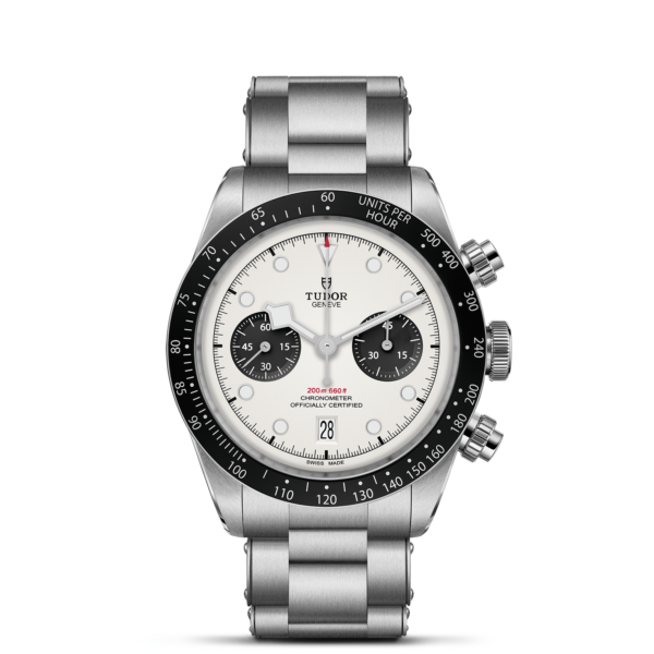 TUDOR Black Bay Chrono Boîtier en acier 41 mm Cadran Opalin Bracelet en acier