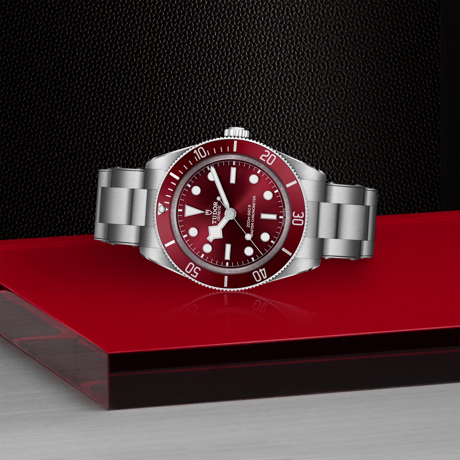 TUDOR Black Bay 58 Boîtier en acier 39 mm Cadran bordeaux Bracelet en acier à trois mailles – Image 3