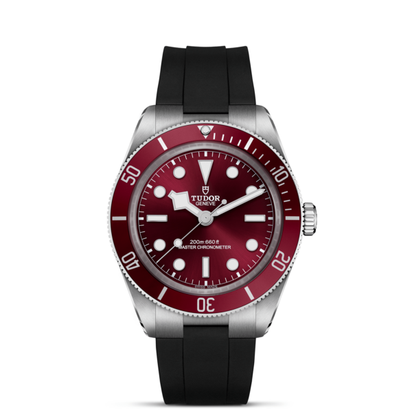 TUDOR Black Bay 58 Boîtier en acier 39 mm Cadran bordeaux Bracelet en caoutchouc